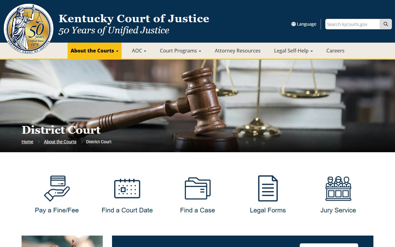 Franklin County court records Kentucky District Court overview